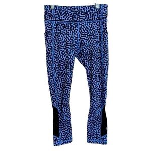 LULULEMON Pace Rival Crop Ace Spot Lullaby Black Size 4